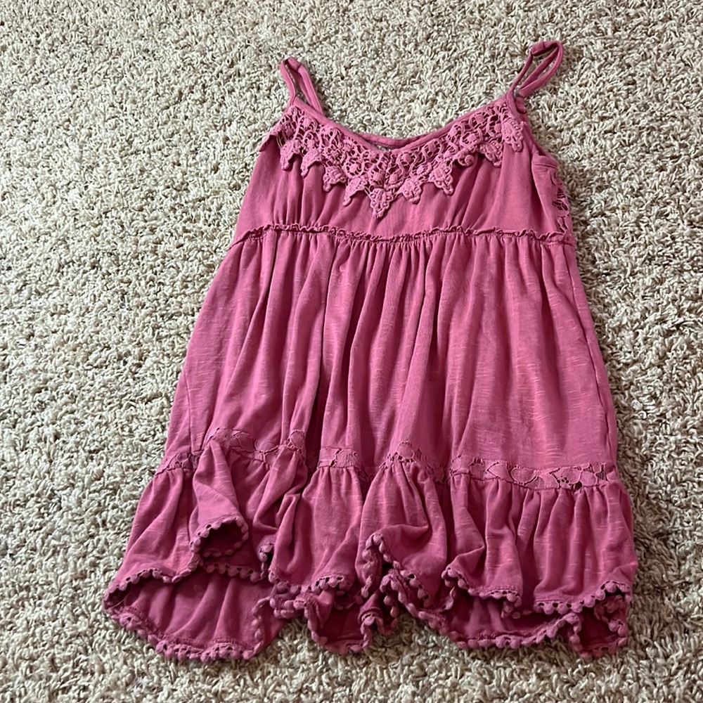 Maurices Flowy Pink Tank Size Small